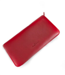 Women's Red Leather Wallet