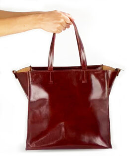 Women's Leather Shopping Bag - Osaka Model