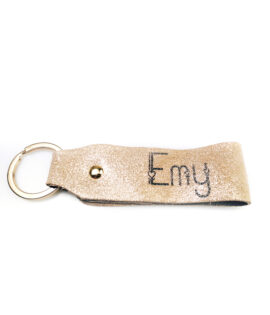 Personalized Classic Keychain - Gold