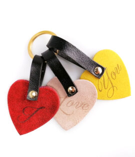 Personalized Heart Keychain