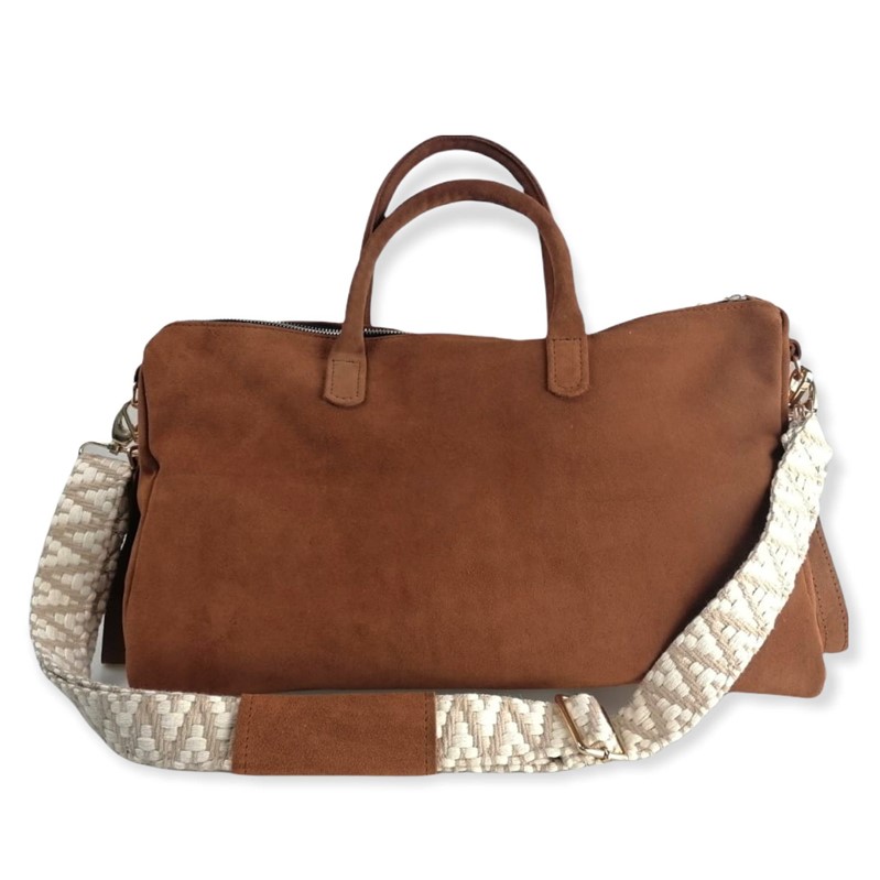 borsa mamma shopping bag in suede
