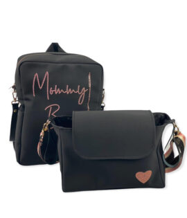 Backpack Kit - Black Technical Stroller with Rhinestones