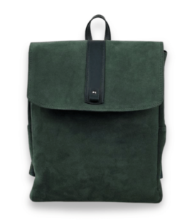 Green suede backpack - Yokohama model
