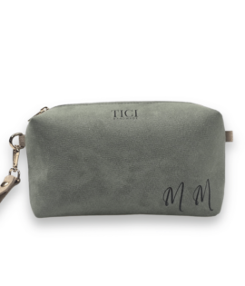 Clutch with Initials or Name - Handcrafted Green Clutch