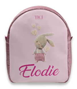Zainetto con Coniglietto - Zaino Bimba Rosa