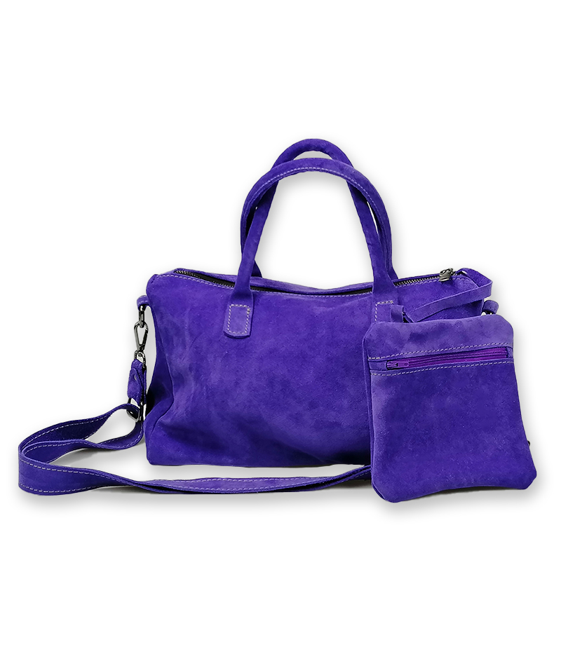 borsa personalizzata con nome viola