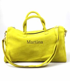 borsa personalizzata gialla