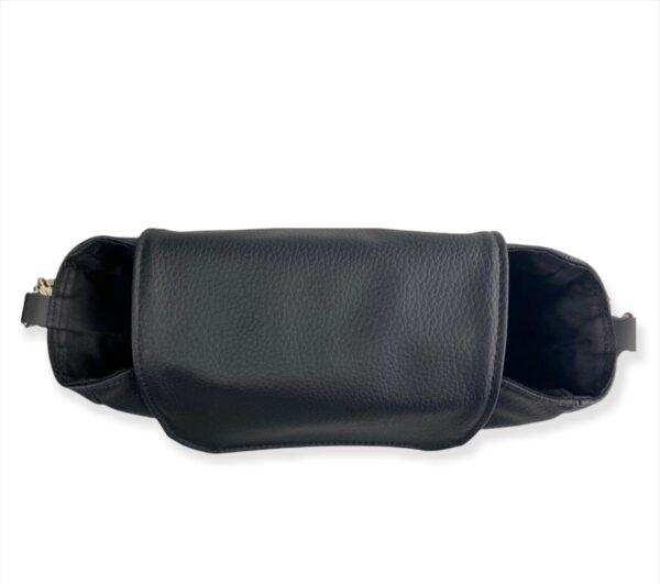 Black baby carriage bag with customizable name
