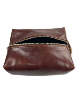 Beauty Case cuoio uomo donna