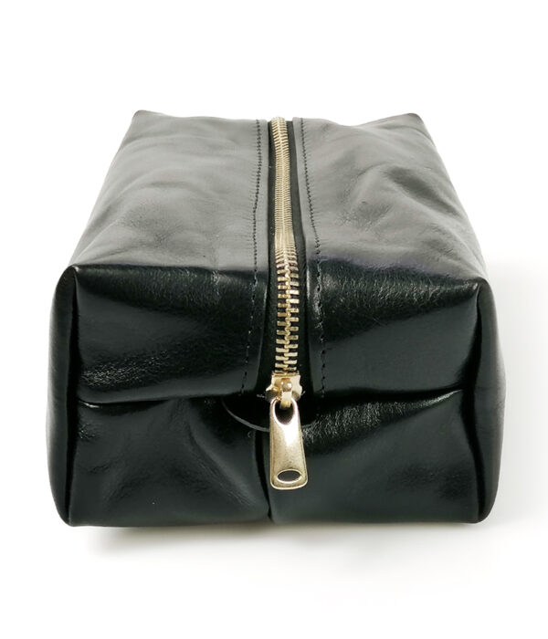 Beauty Case unisex cuoio nero