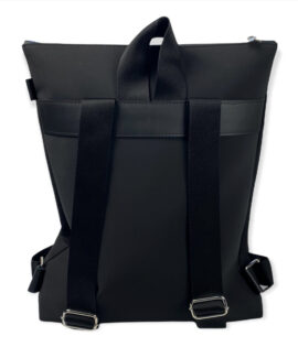 Zaino uomo donna personalizzato con ricamo neoprene nero