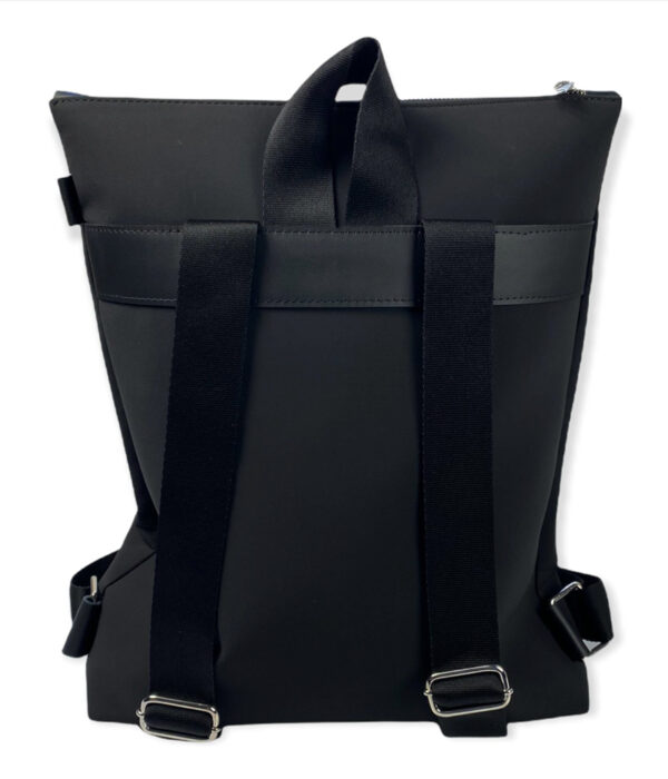 Zaino uomo donna personalizzato con ricamo neoprene nero
