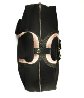 Mommy bag tecnico nero strass personalizzata
