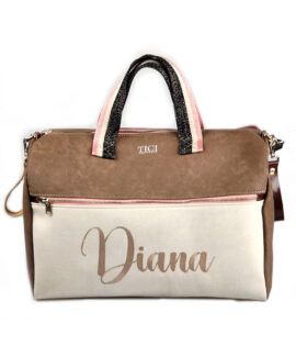 Mommy Bag Rose - Miami Marrone con Nome