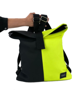 Zaino Weekend - Nero & Giallo Fluo