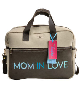 Mommy Bag model Asia - Backpack Stroller Brown and Havana