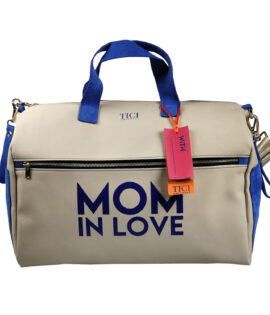 Mommy Bag modello Rose - Borsa Passeggino Avana e Blu