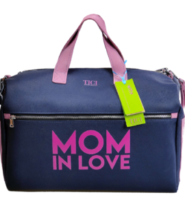 Mommy Bag modello Rose - Bauletto blu e fucsia