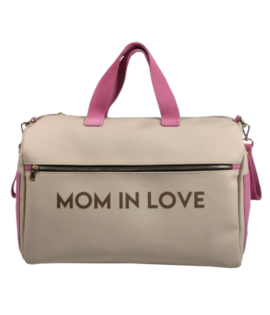 Bauletto Mamma - Borsa maternity Panna e Rosa