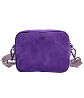 Borsa a tracolla artigianale - Suede Viola