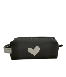 Pochette beauty - Cuore Silver / Rosa