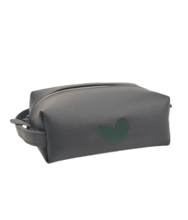 Beauty Clutch Bag - Green Heart