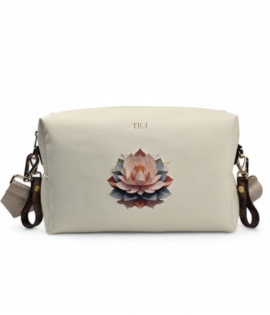 Stroller Case Linea Lotus – Borsa Viaggio artigianale bianca