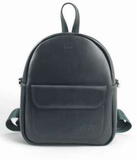 Zaino Donna in Pelle Verde - Zaino Personalizzato