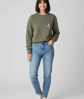 Felpa "Santa Mamma" Unisex | Matcher Vintage Dyed Khaki