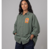 camicia santa mamma verde