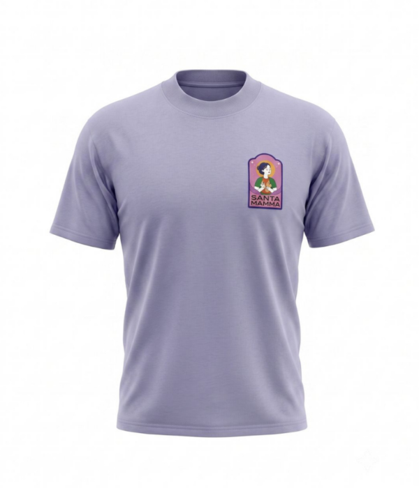 tshirt santa mamma lilla