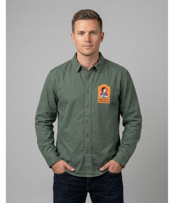 worker shirt santa mamma